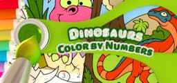 Color by Numbers - Dinosaurs